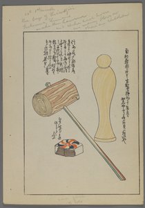 Japanese Toys, Hammer, Block, Figure by Shimizu Seifu